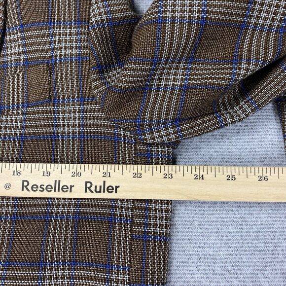 Urban Outfitters Brown Plaid Blazer Womens Size X-Large MSRP: $129 - Picture 7 of 16